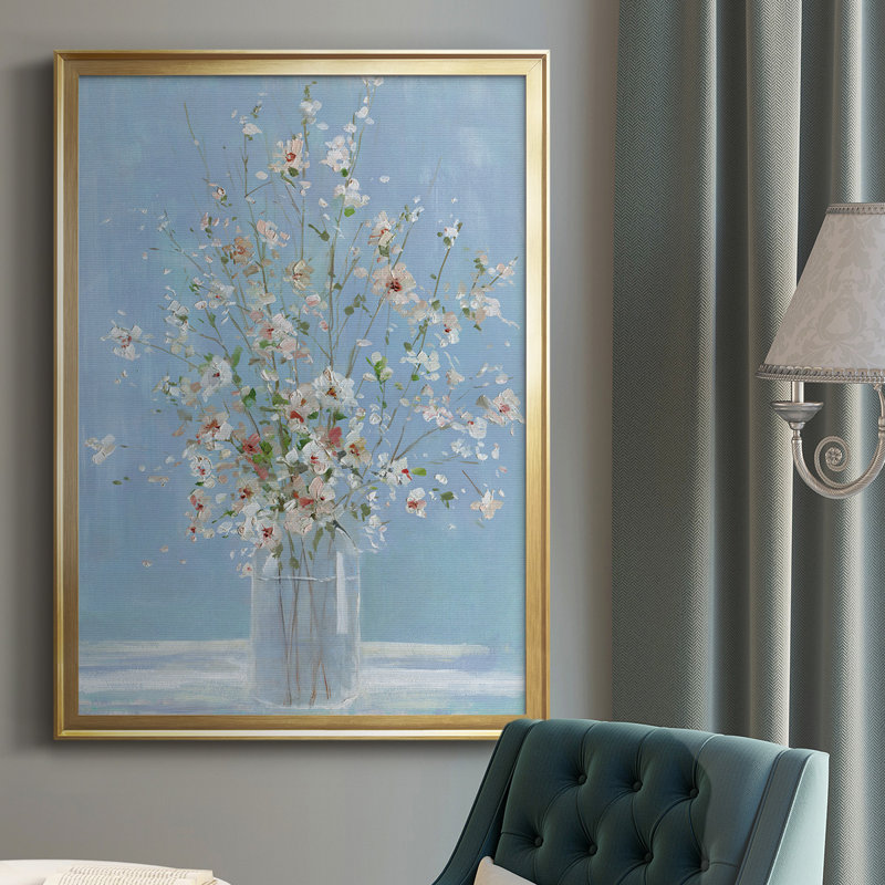 " Cherry Blossom Arrangement ", Gold, 42.5" H x 30.5" W x 1" D