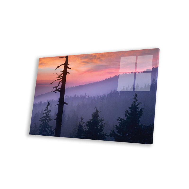 «Sunset Over Forest, Crater Lake National Park, Oregon on plastique / acrylique» par Tim Fitzharris