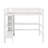 Full Size Loft Bed With Multifunction Shelves And Under-Bed Desk-1394859081