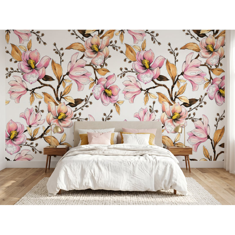 Papier peint pré-collé L 8,33 pi x l 100 po Spring Flowers, l 100 po x H 100 po, L 100 po x H 100 po, Papier pré-collé