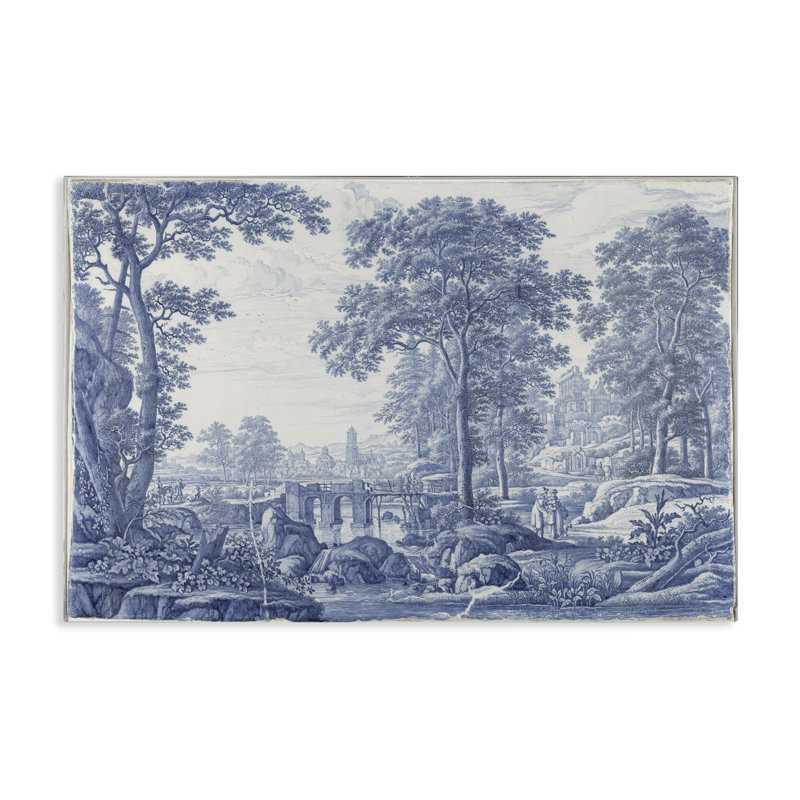 Toile vintage teintée bleue, design par Vintage Hustle