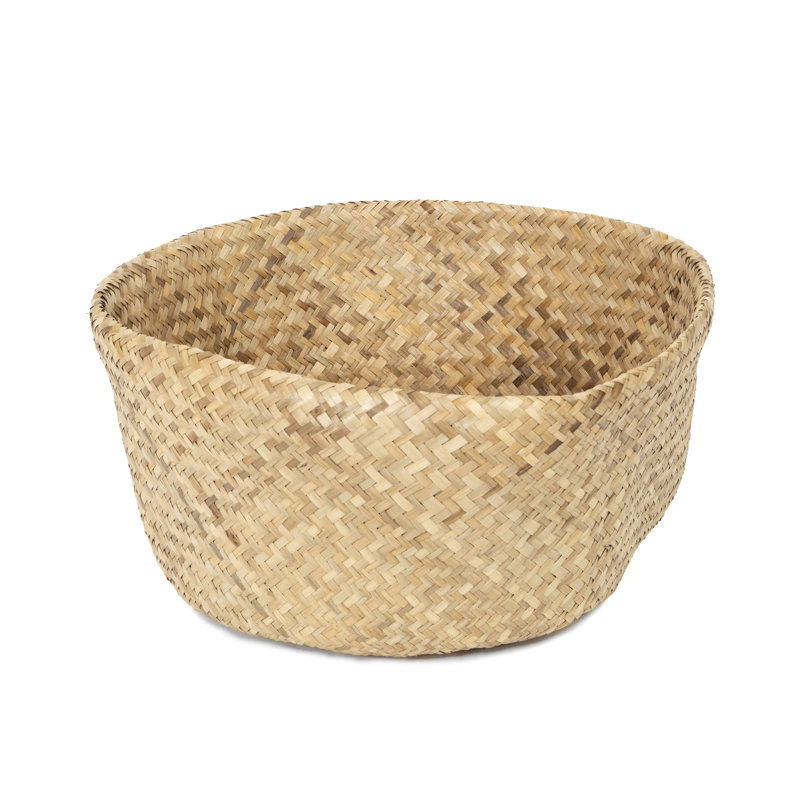 Bay Isle Home Feddalat Wicker Box, Natural, 26cm H x 27cm W x 27cm D