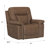 brown zero gravity dual power recliner