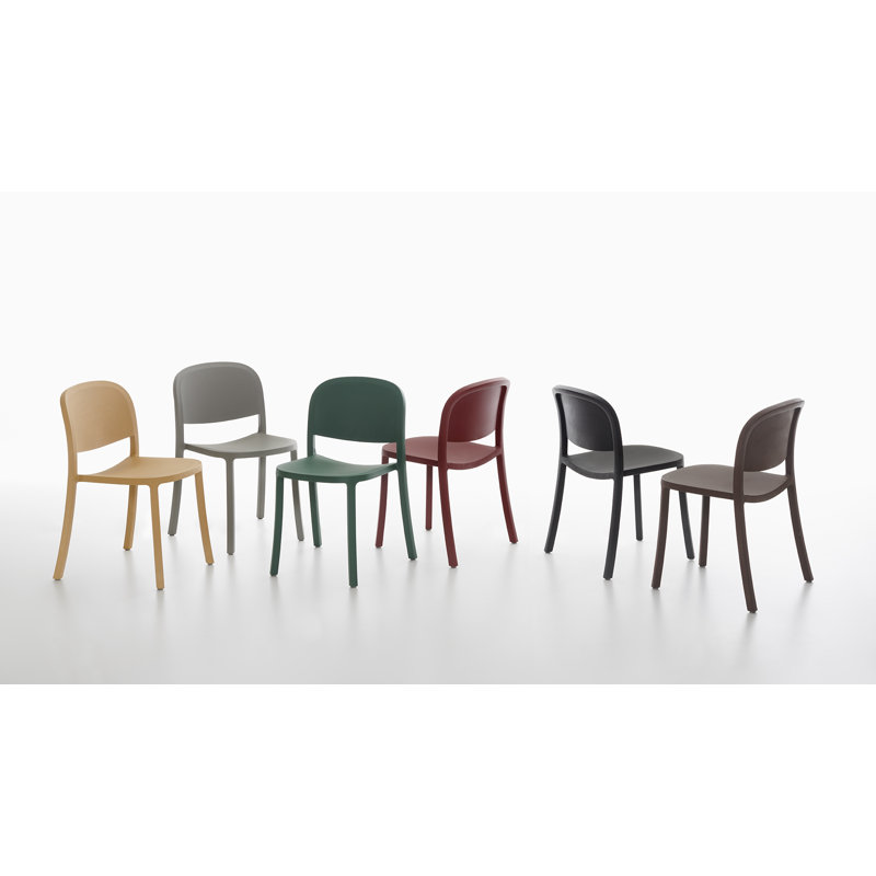 1 Inch Reclaimed Stacking Chair by Jasper Morrison, Bordeaux