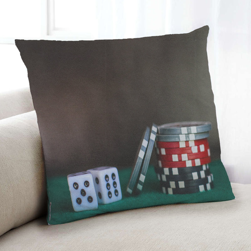 Coussin 6 jeux, Microsuède