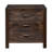 24‘’W Brown Side Cabinet with 3 Drawers