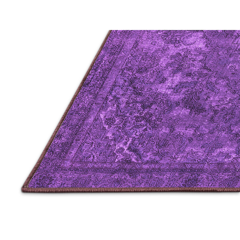 Tapis mauve Mid-Century 1027, Rectangle 8 pi x 10 pi