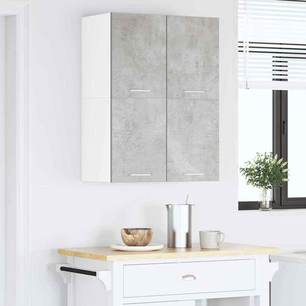 Vidaxl Hanging Cabinet Riga 2 Pcs Black Oak And White 60 X 31 X 40 Cm