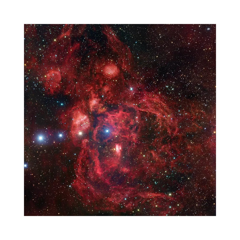 Emission Complex In Scorpius (NGC 6357) by Robert Gendler - Wrapped Canvas Print, 30.48 cm H x 30.48 cm W