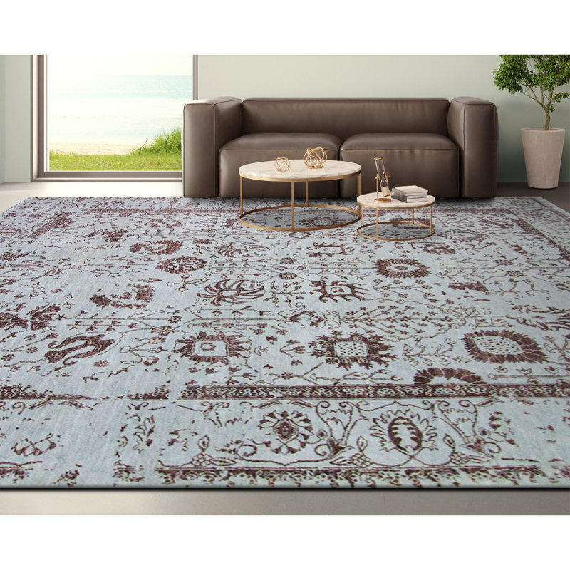 Floral Area Rug, Rectangle 4' x 6'