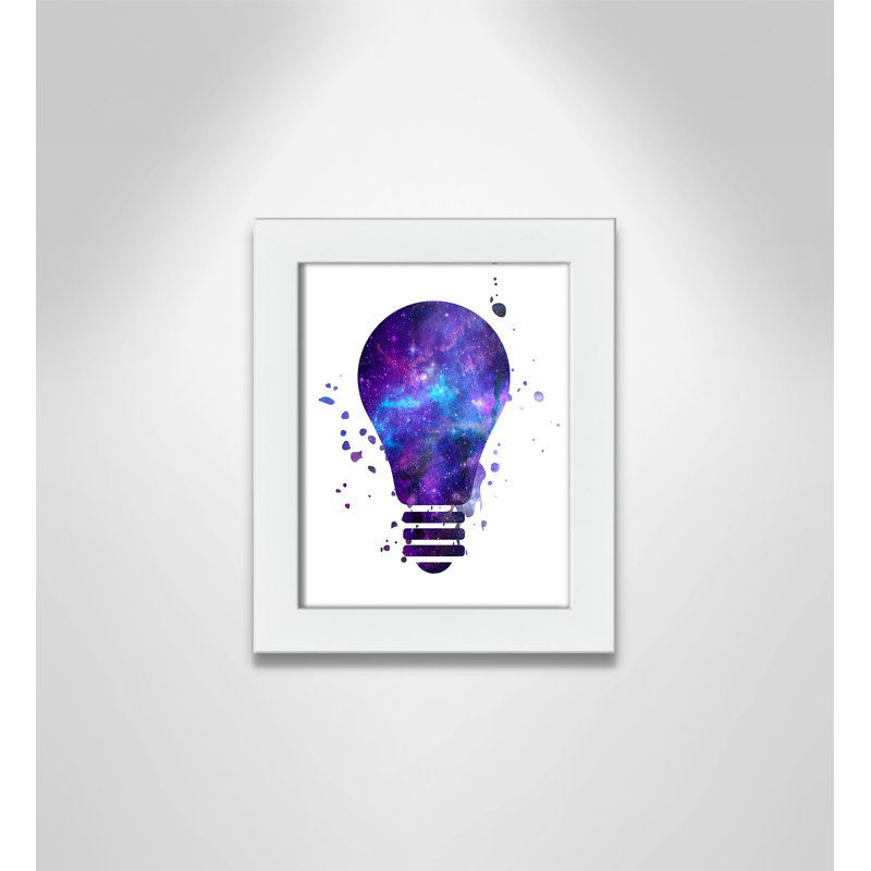 Décoration murale pour enfants light vagues, 10" H x 8" W x 0.63" D, Cadre blanc