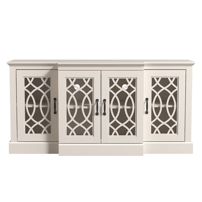 Buffet large 4 portes Eleana, Beige