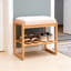 Banc à chaussures en bois massif, organisateur de rangement avec coussin éponge doux pour le vestibule-1812146505
