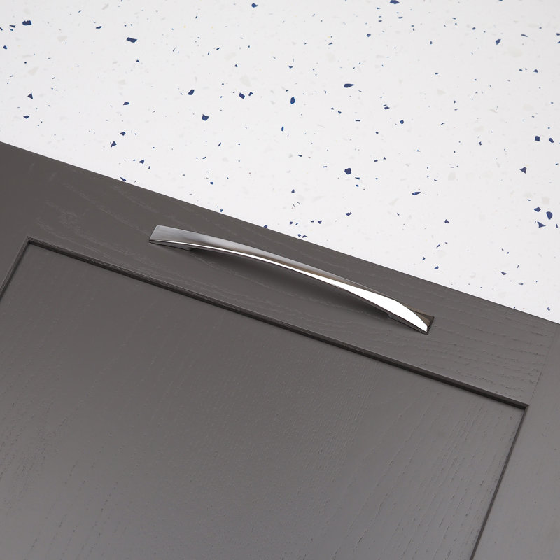 Polished Chrome Slim Bow Handles, 160mm