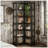 7-Tier Industrial Corner Bookshelf With L-Shaped Design For Maximum Space Efficiency And Storage