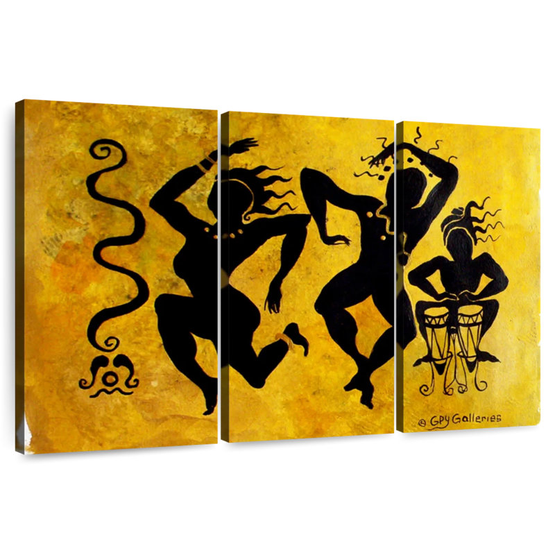 Enn African Silhouettes II, H 28 po x l 45 po