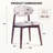 Set Of 4 Dining Chair, Upholstered Dining Chairs With Curved Back And Solid Legs