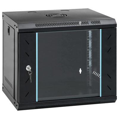 Lanasha Inbox Zero Floor Stand Mount Network Cabinet