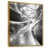 Toile avec cadre flottant or