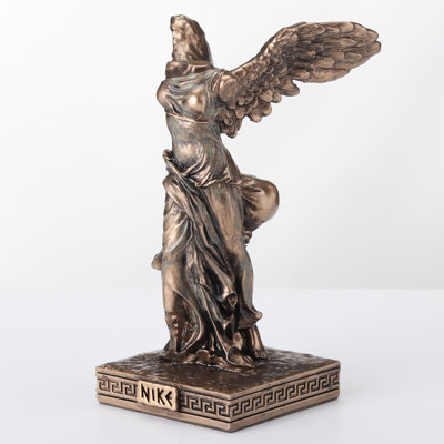 Height Polyresin Winged Nike of Samothrace Bronze Finish Figurine