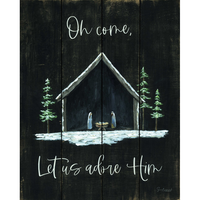 Hildigunnur Adore Him - Wrapped Canvas Print, 18" H x 12" W