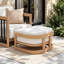 Ensemble de conversation en aluminium pour 5 personnes avec coussins et repose-pieds Sereno Patio-760706586