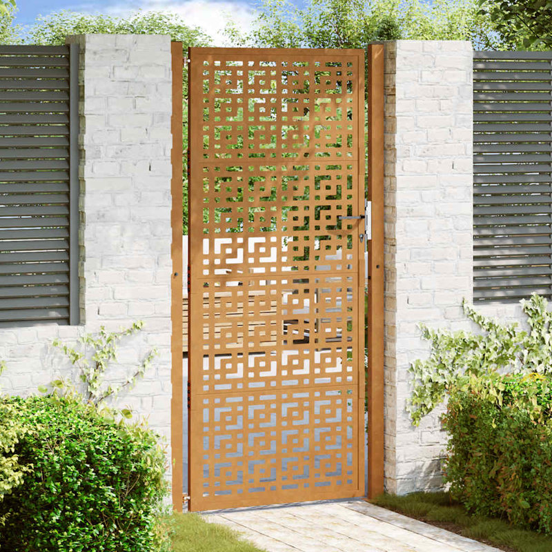 Weathering Steel Gate, Rusty, 105 x 205 cm