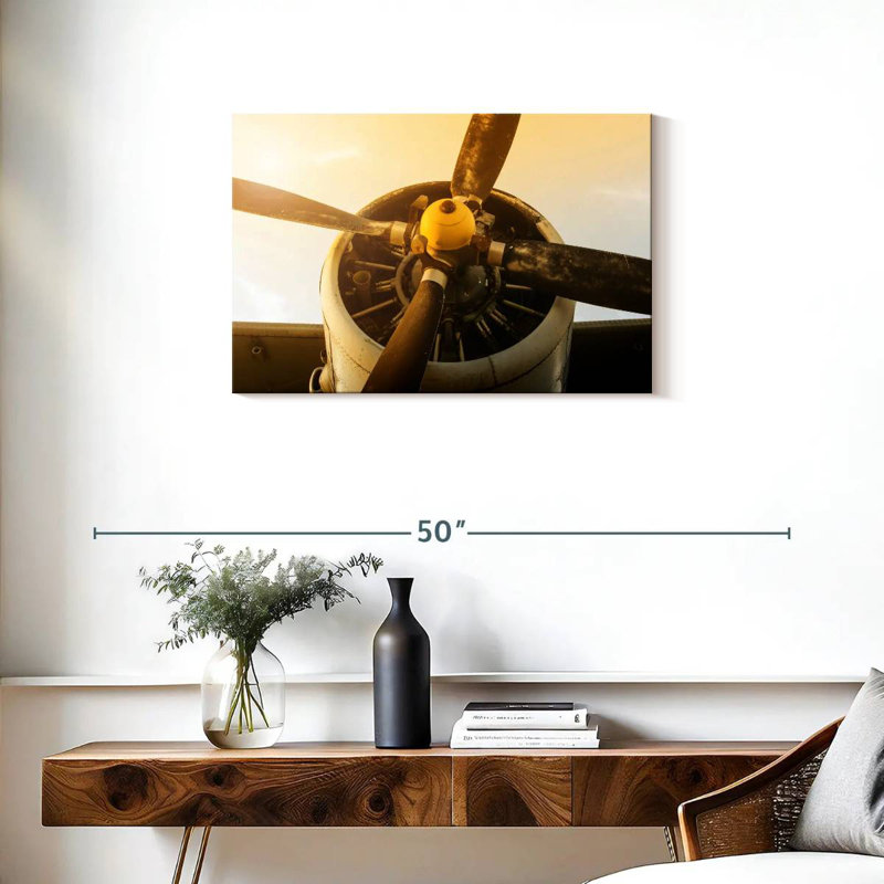 Mehar Golden Sunset Propeller, 20" H x 30" W