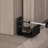 Adjustable U Shape Floor Guide Wall Mounted Sturdy Black Sliding Barn Door Hardware