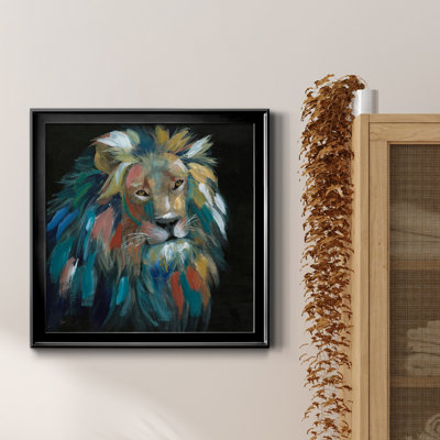Painted Leo - Peinture sur toile encadrée