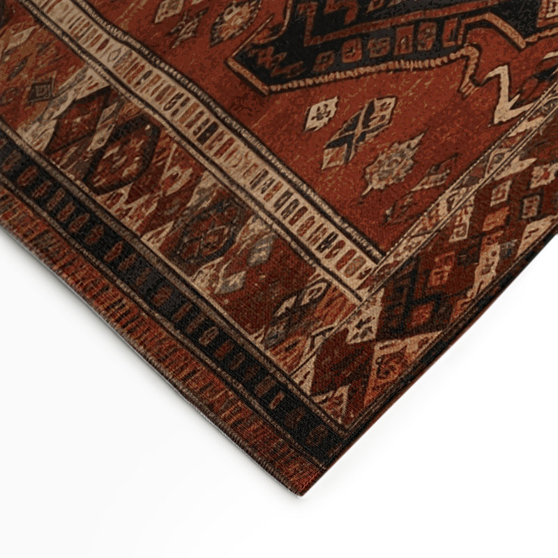 Tapis turc intérieur et extérieur brun, Rectangle 5 pi x 7 pi