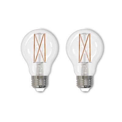 60W Equivalent A19 Dimmable LED Filament Light Bulb, 3000K Soft White