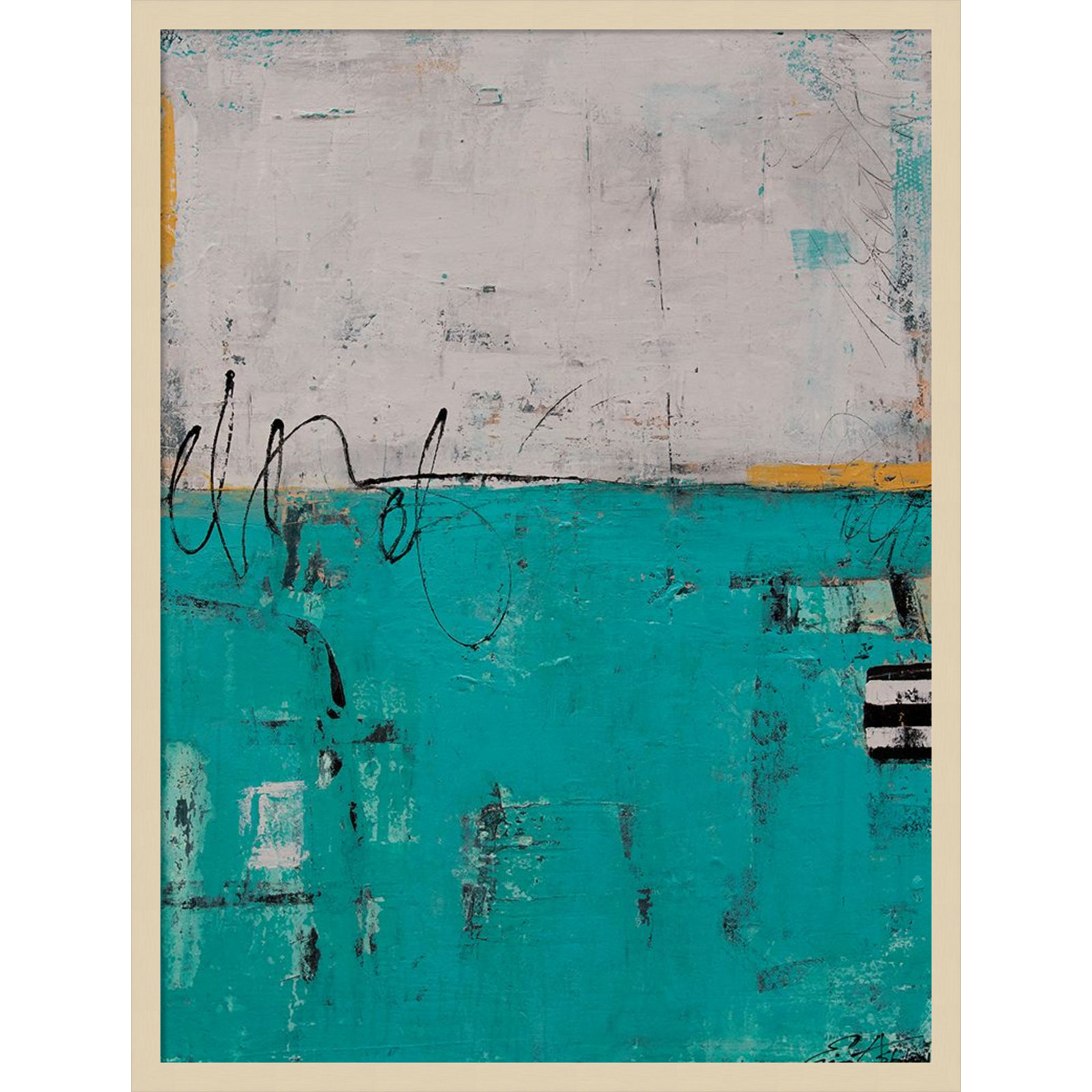 Urban Harmony Print by Erin Ashley, 33" H x 25" W, Brown
