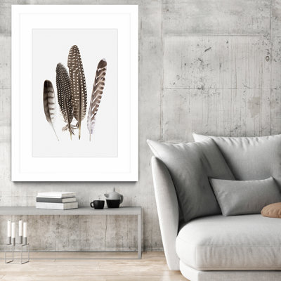 « plumes ii »-cadre photo imprimé sur papier