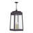 4 Light Bronze Outdoor Extra Large Pendant Lantern With Antique Brass Candles