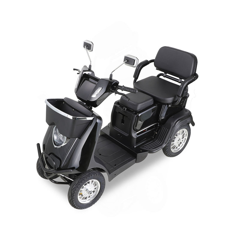 Scooter de mobilité multi-sièges. Conception robuste, stable et confortable pour les voyages