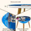 Ensemble de 2 tables basses gigognes Triangle