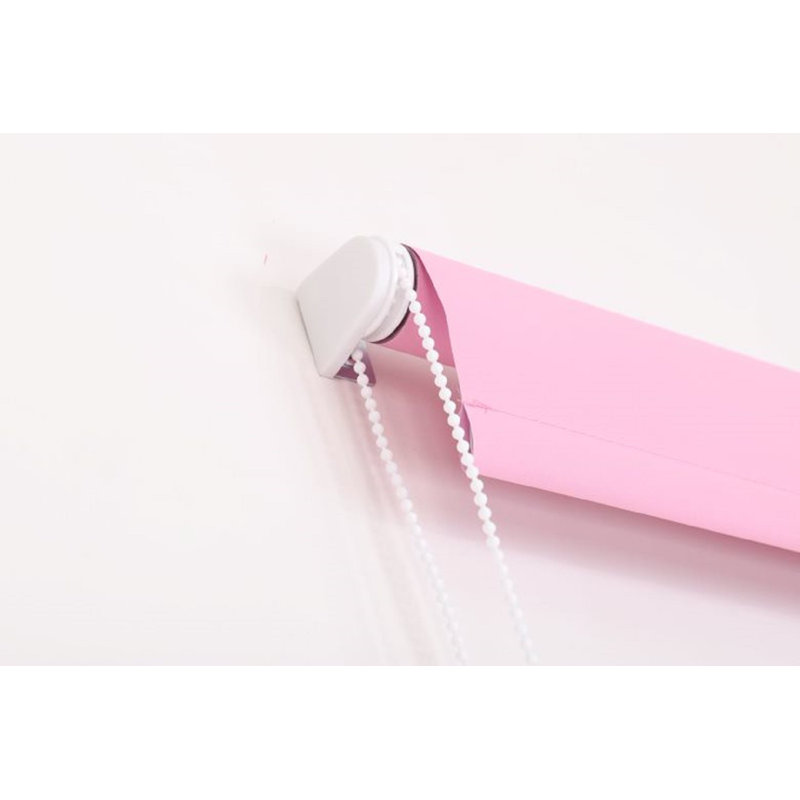 Thermal Blackout Roller Blind - Trimmable Cut to Size - Heavy Duty Metal Tube, Pink, 210" L x 180" W