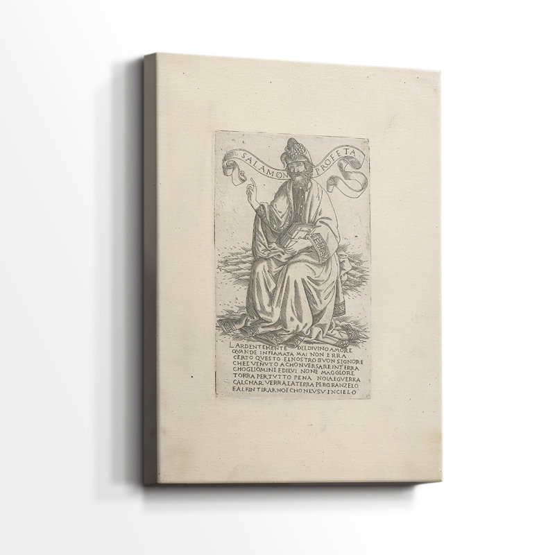Le propane Salomon, de la maison des propulseurs et des sibylles, toile tendue par Francesco Rosselli, 24 po x 36 po
