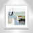 White Wood Grain Framed Paper selected