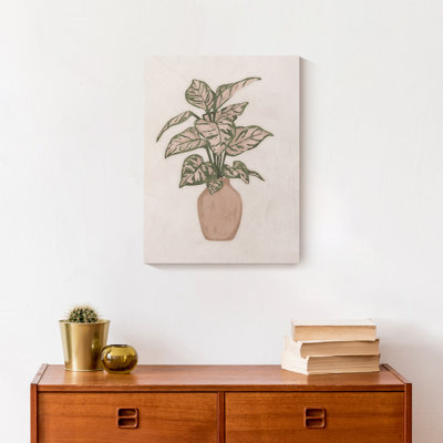 Boho Plant - No Frame, reproduction sur toile