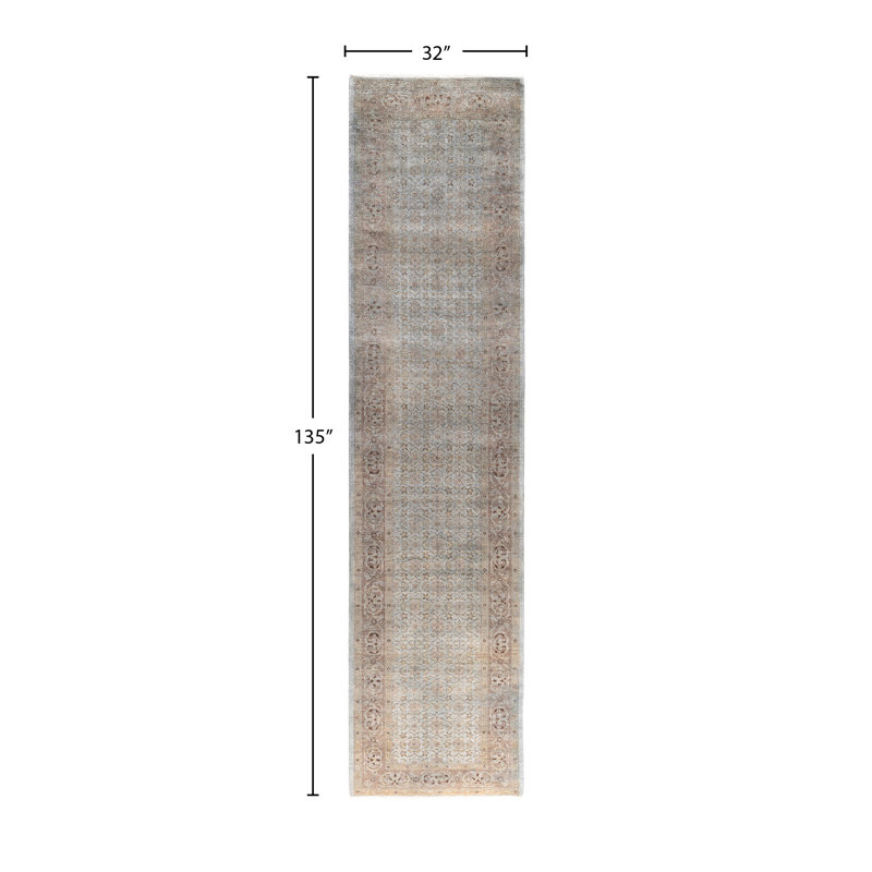 Overdyed One-of-a-Kind 2' 8" X 11' 3" Hand Knotted Area Rug
