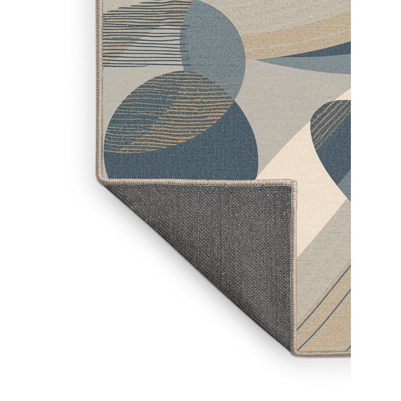 Tapis moelleux moelleux et moderne à motif abstrait Maracas, 8 x 10