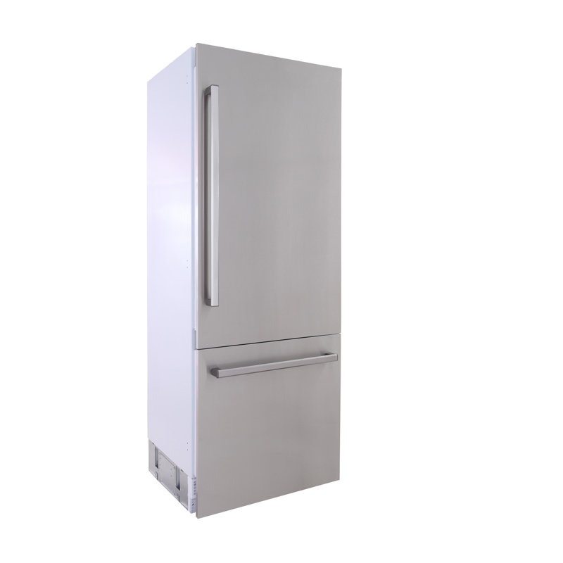 KUCHT 30 in. Width 16 cu. ft. Built-In Bottom Freezer Refrigerator in Custom Panel Ready, Counter Depth