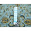 Tapis de couloir oriental en laine bleu noué à la main 2 pi 6 po x 14 pi Reverie FB77E5613DC64FF9B1DDC11046D728AA