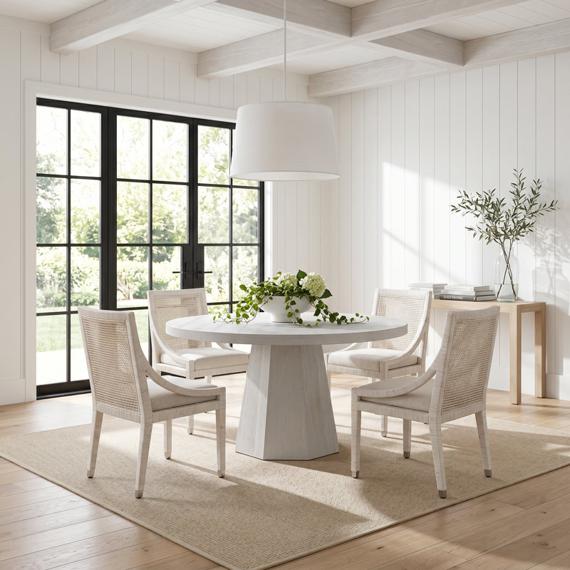 5 - Piece Extendable Solid Wood Dining Set