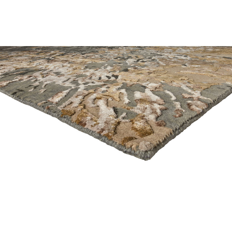 Mantooth Abstract Hand Woven Area Rug, Rectangle 170 x 240cm