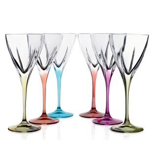 Degustation Tall Stemmed Cordial Glasses 2.5 Ounces, Set of 4 Assorted  Shapes, Clear