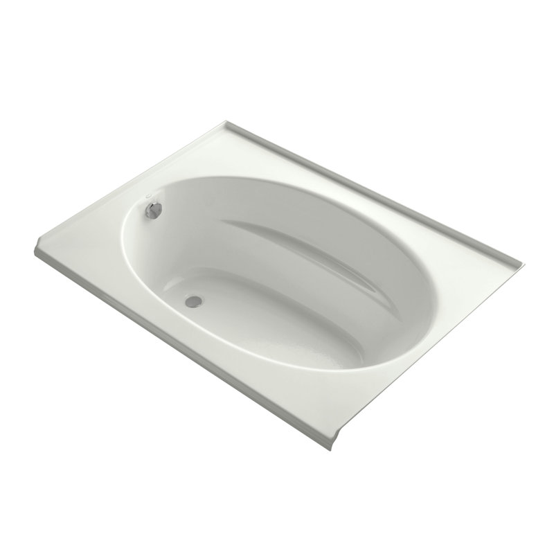 60" x 42" Drop In Soaking Bathtub, Dune, Left
