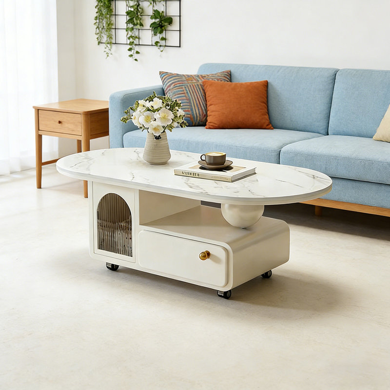 Denham, White, 16.53" H x 39.37" L x 19.68" W